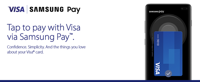 pay with Visa Samsung Pay