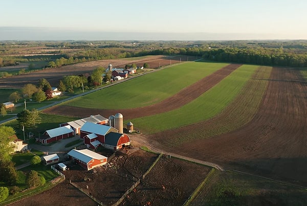 Farm in rural Iowa
